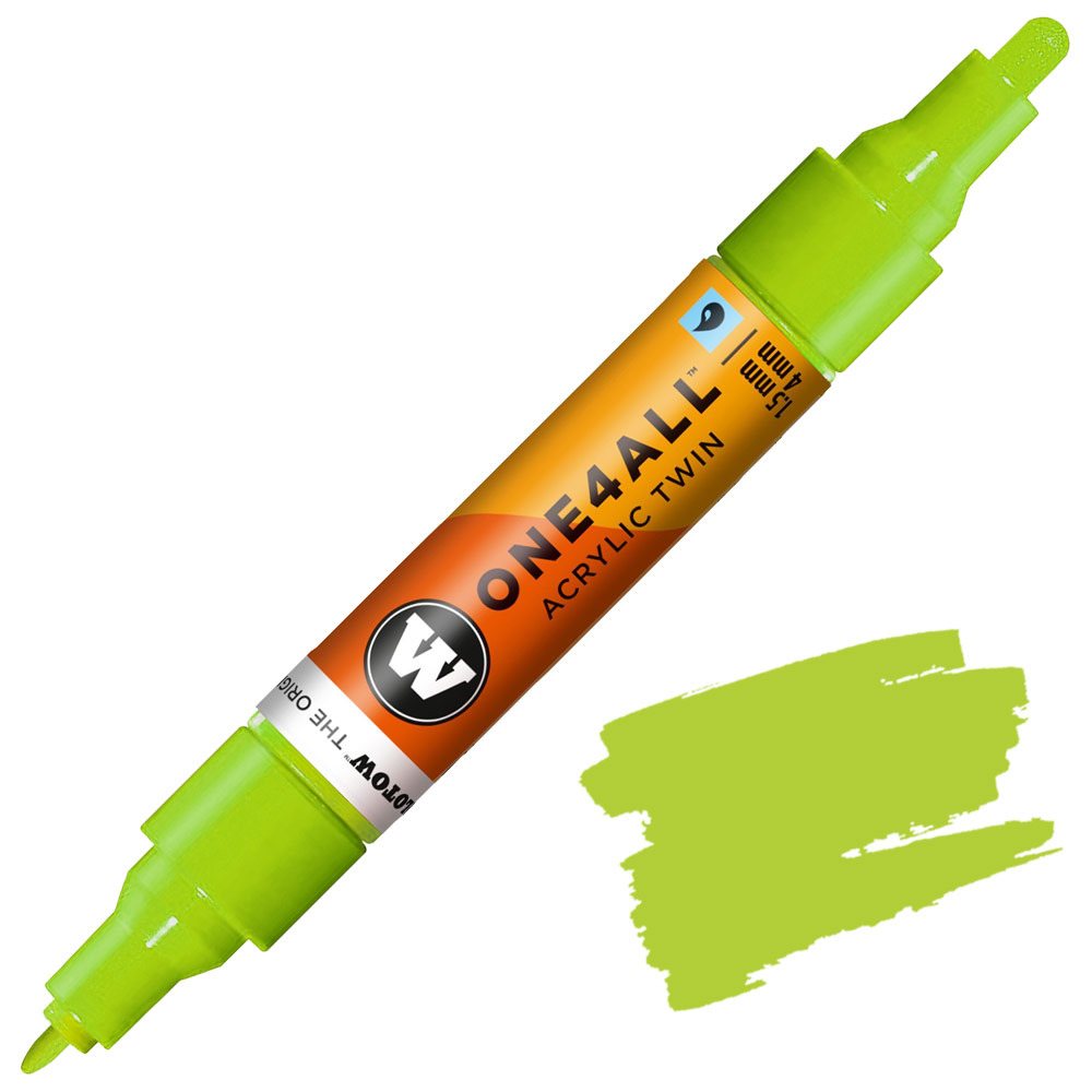 Molotow ONE4ALL Twin Acrylic Paint Marker 1.5-4mm Grasshopper