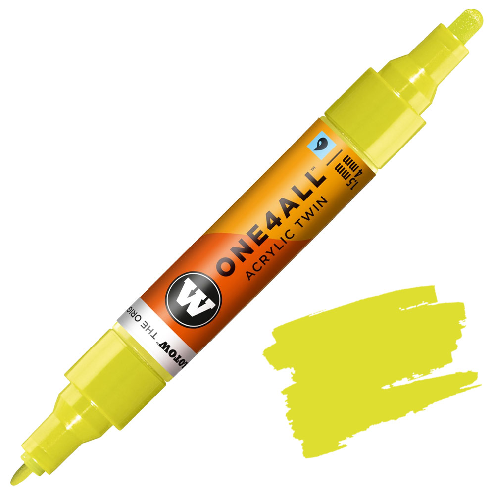 Molotow ONE4ALL Twin Acrylic Paint Marker 1.5-4mm Poison Green