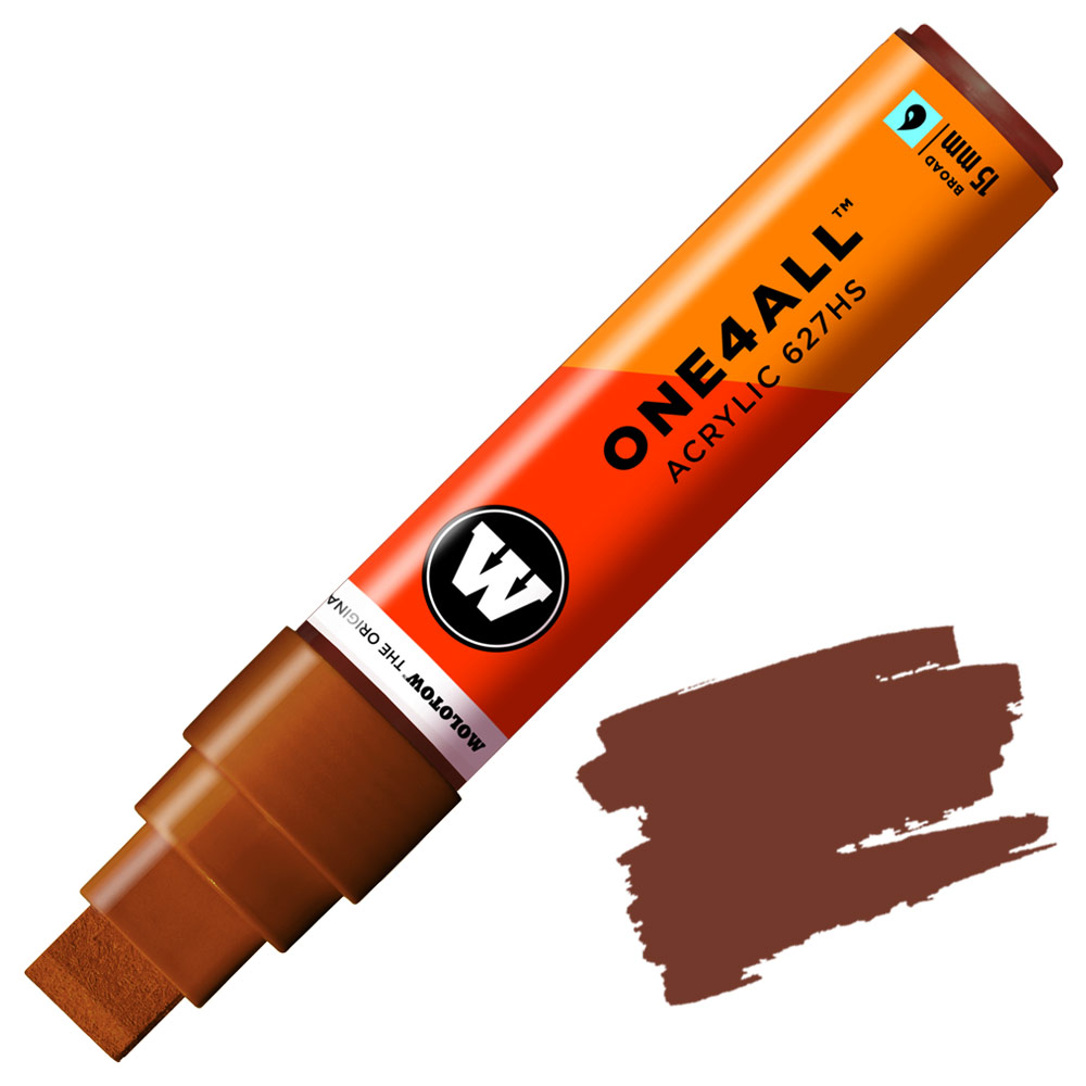 Molotow ONE4ALL 627HS Acrylic Paint Marker 15mm Hazelnut Brown