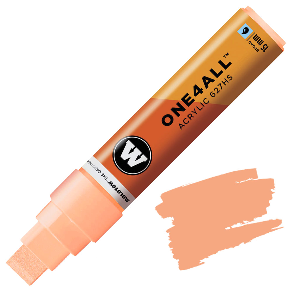 Molotow ONE4ALL 627HS Acrylic Paint Marker 15mm Peach Pastel