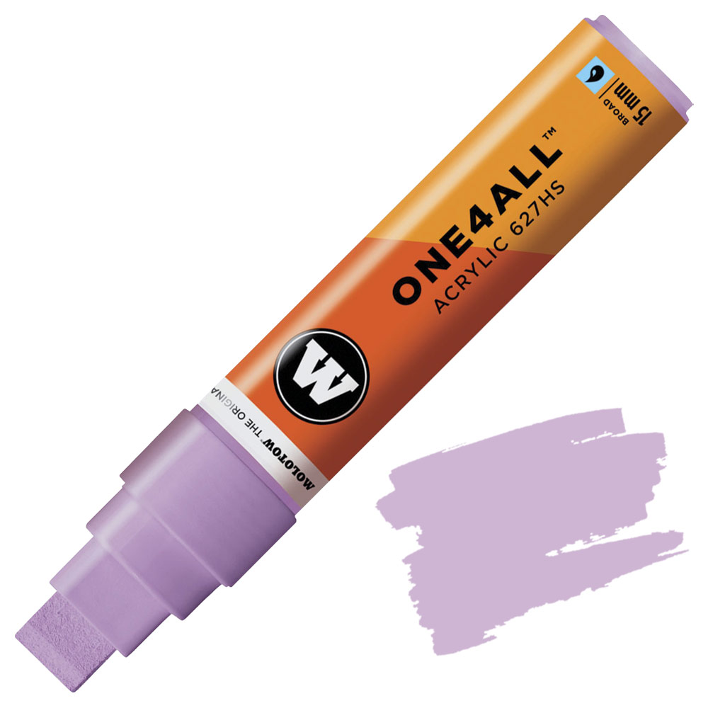 Molotow ONE4ALL 627HS Acrylic Paint Marker 15mm Lilac Pastel