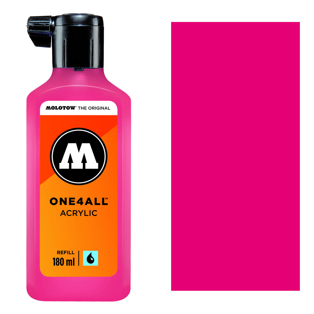 Molotow ONE4ALL Acrylic Paint Refill 180ml Neon Pink