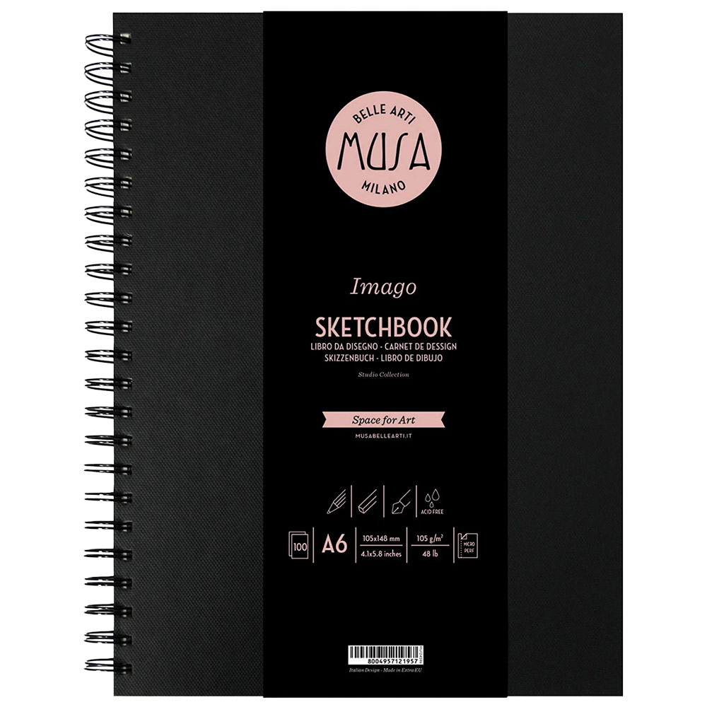 Musa Imago Sketchbook Spiralbound A6 4.1 x 5.8