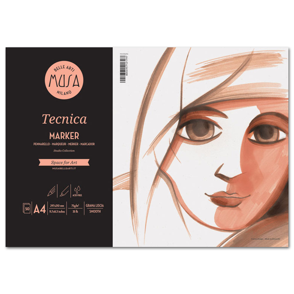 Musa Technica Marker A4 Paper Pad 8.3"x11.7" Smooth