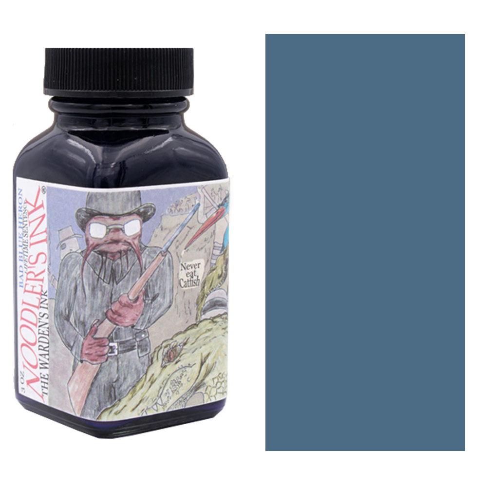 Noodler's Bad Blue Heron Fountain Pen Ink - 3oz Bottle