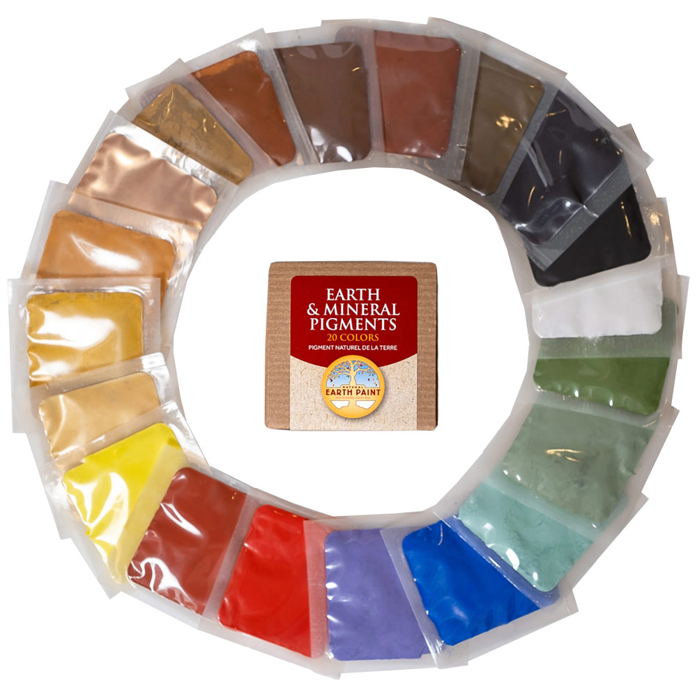 Natural Earth Paint Earth & Mineral Pigment Sampler 20 Set