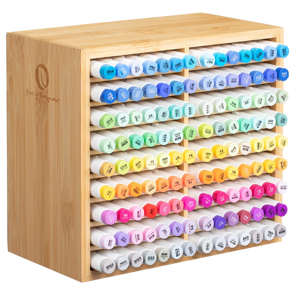 Ohuhu Bamboo Marker Organizer 126 Piece