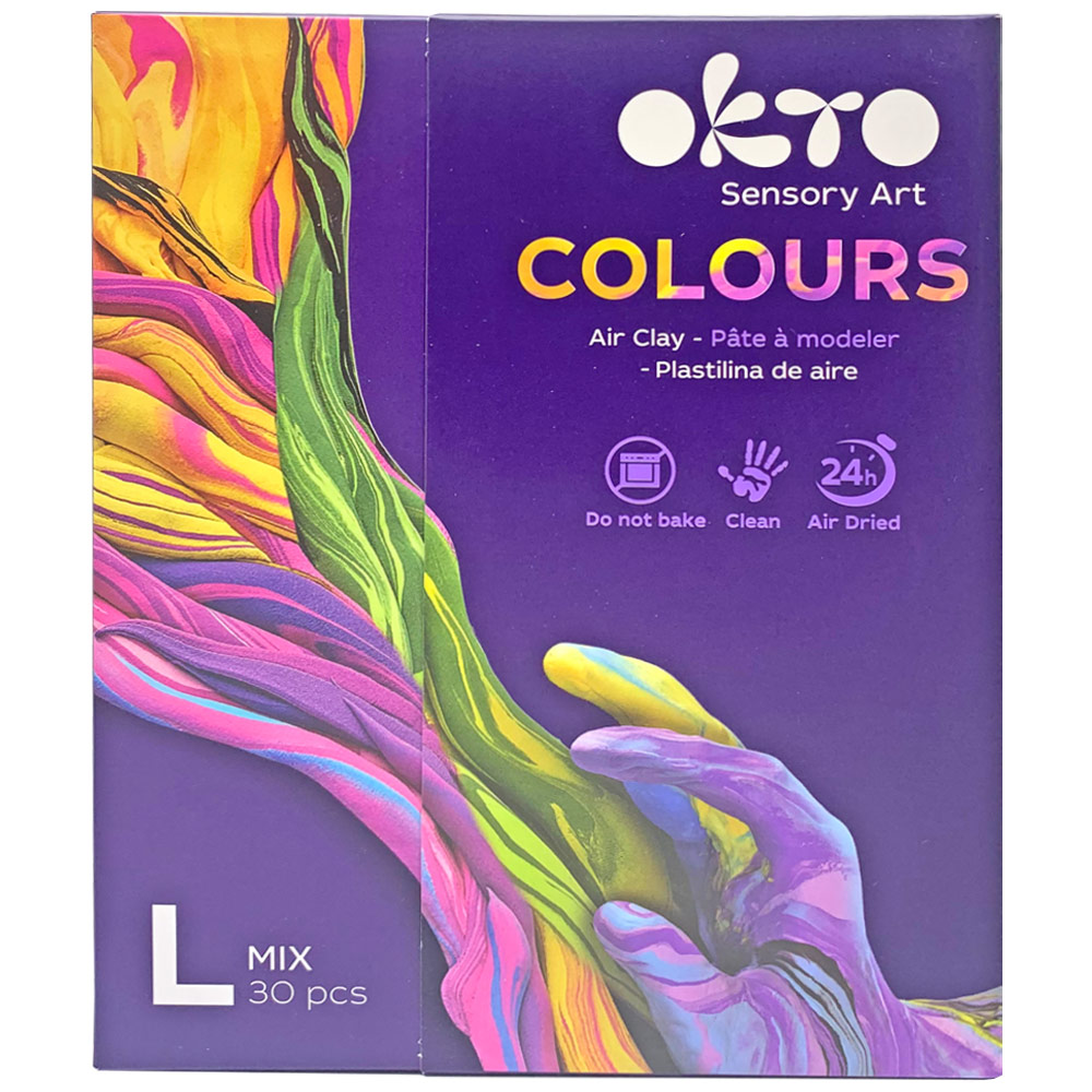 OKTO Sensory Art Clay 30 Piece Set Mixed