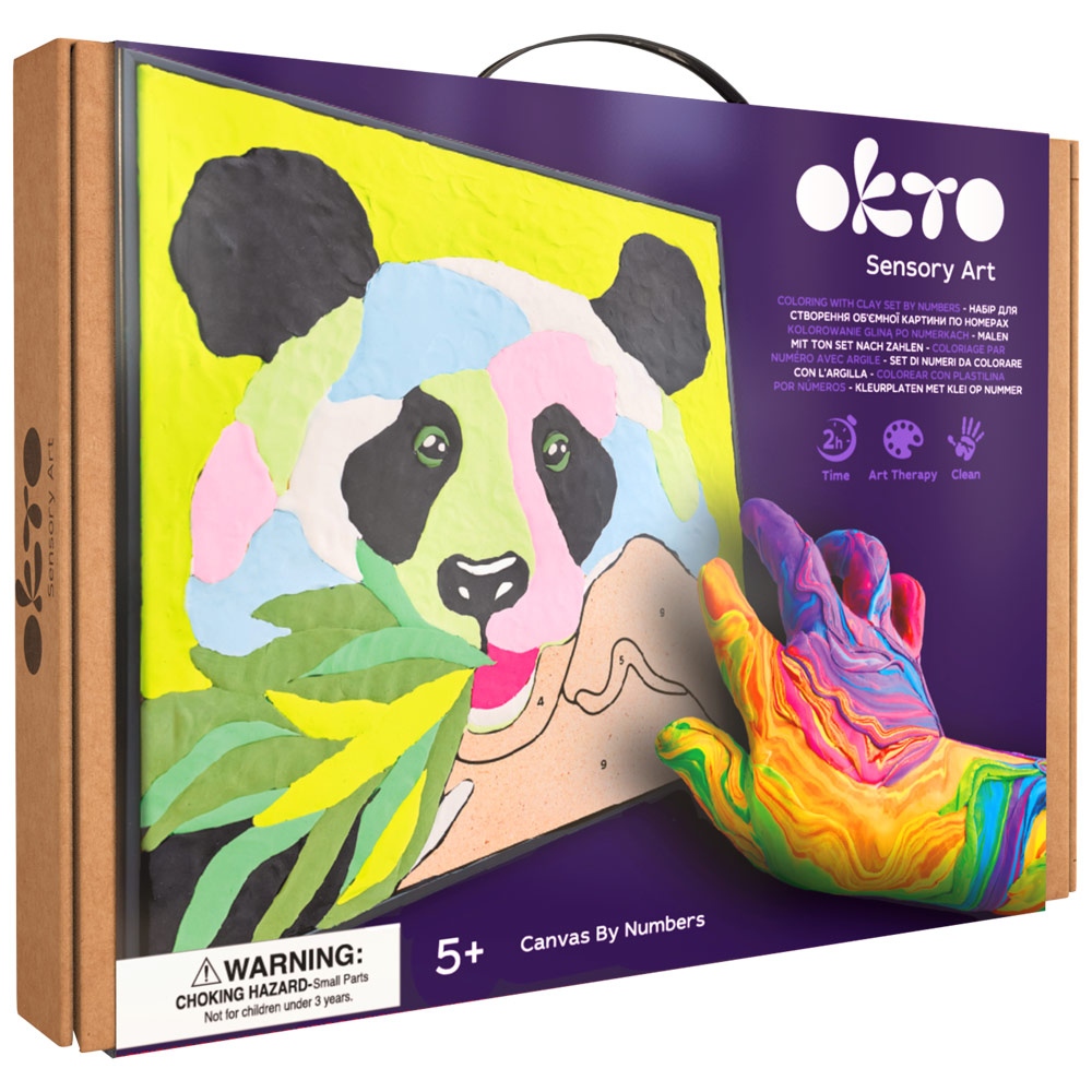 OKTO Clay By Numbers Kit Panda