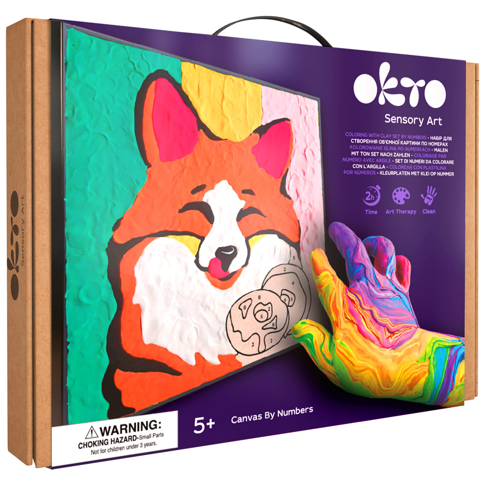 OKTO Clay By Numbers Kit Fox