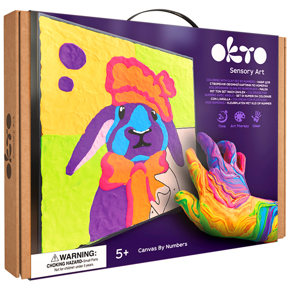 OKTO Clay By Numbers Kit Bunny