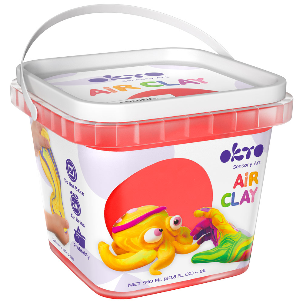 OKTO Air Clay Bucket 910ml Red