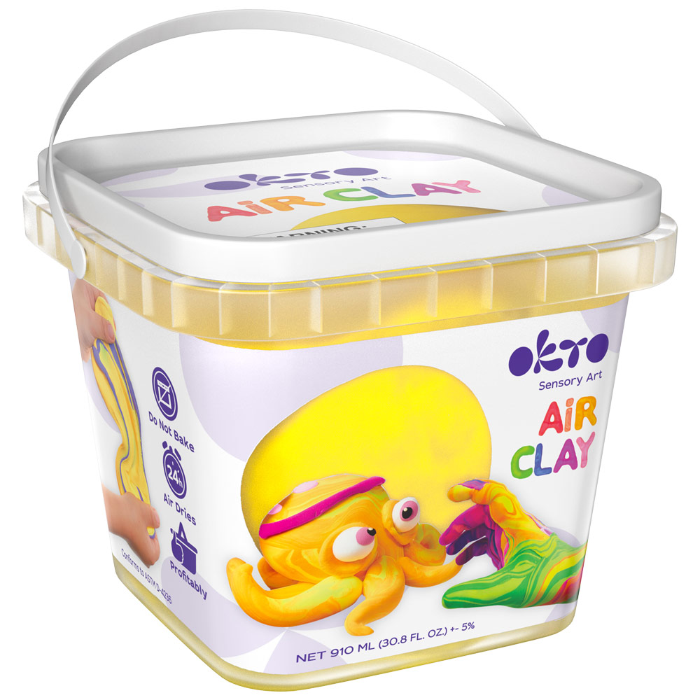OKTO Air Clay Bucket 910ml Yellow