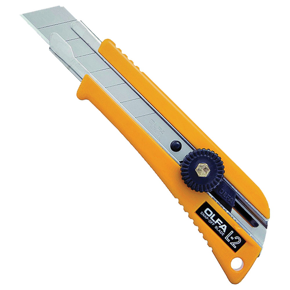 OLFA 18mm L-2 Utility Knife with Rubber Inset –