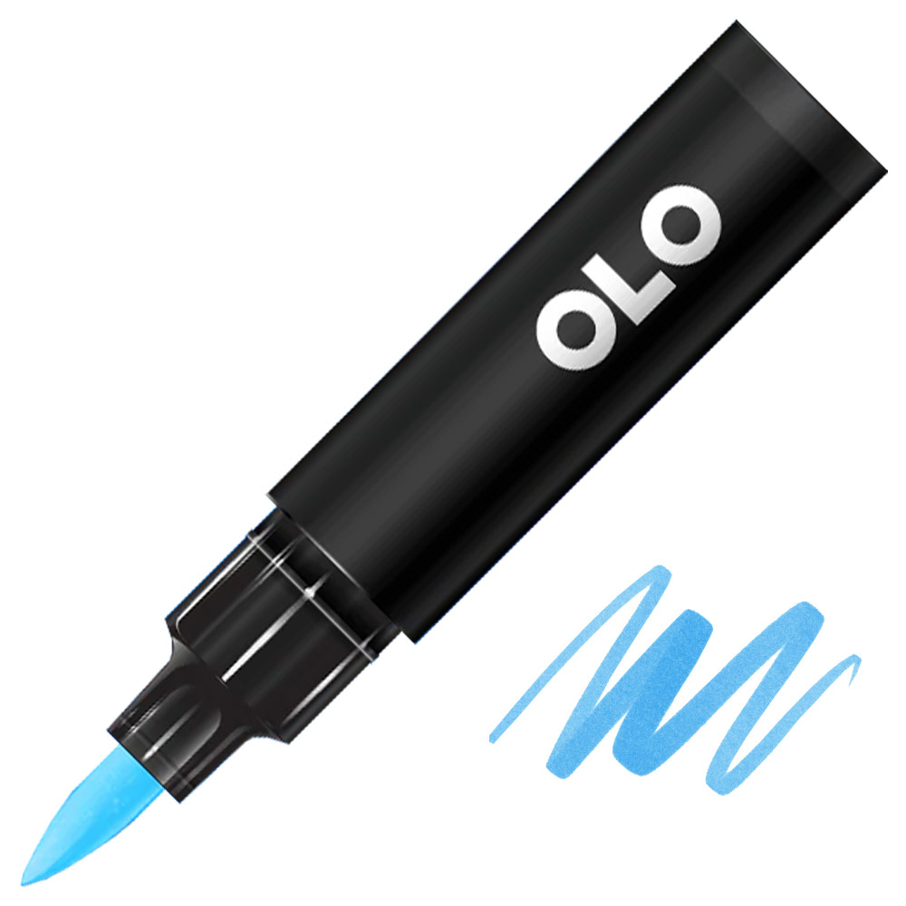 OLO Premium Alcohol Half Marker Brush B0.3 Montgomery Blue