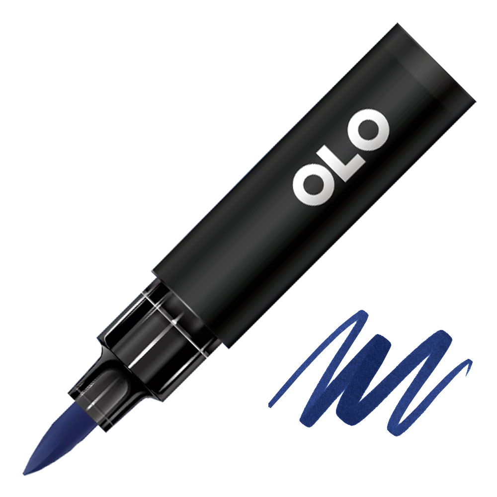 OLO Premium Alcohol Half Marker Brush B0.7 Ultramarine