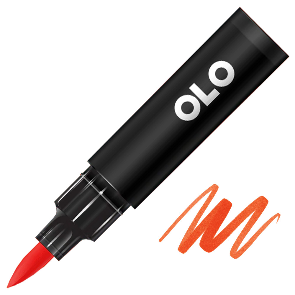 OLO Premium Alcohol Half Marker Brush OR1.4 Pumpkin