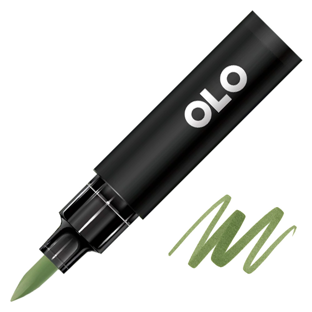 OLO Premium Alcohol Half Marker Brush YG8.5 Moss