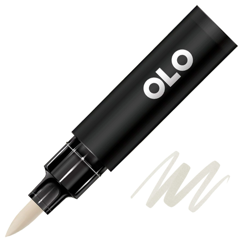 OLO Premium Alcohol Half Marker Brush YO2.0 Eggshell