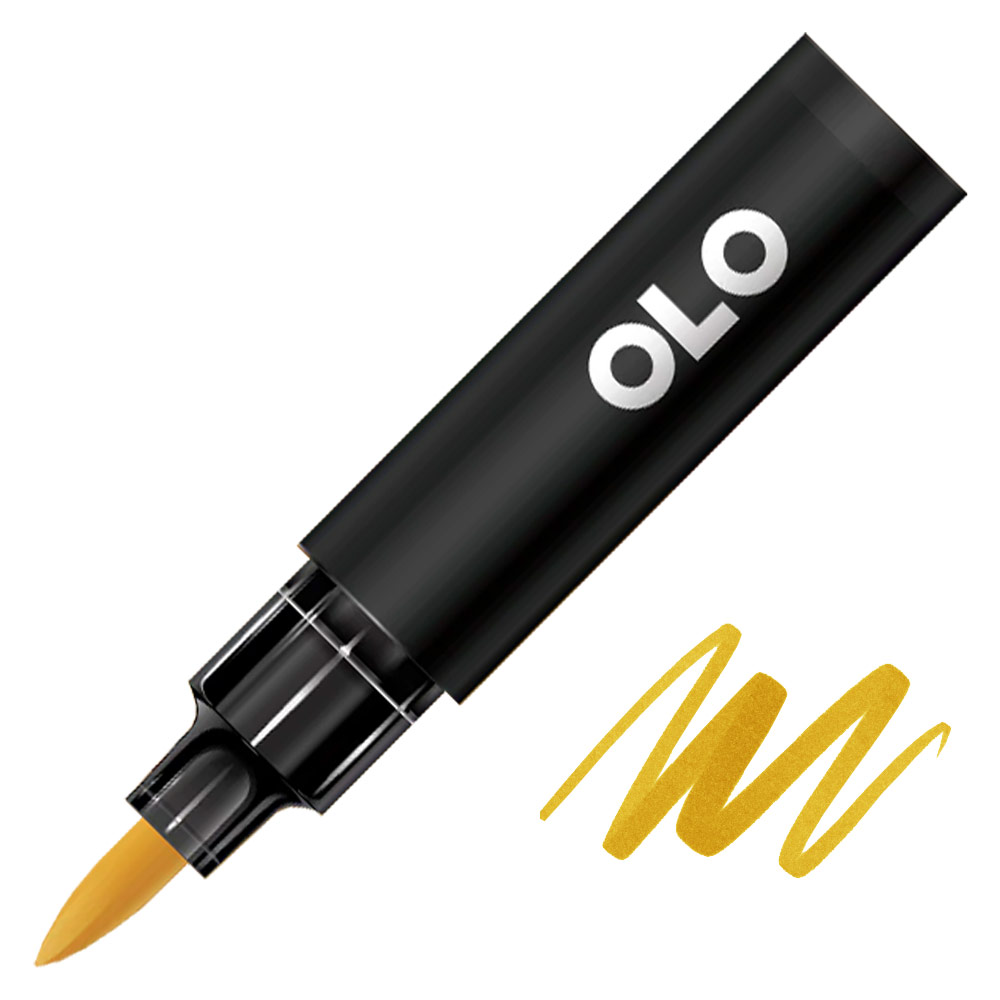 OLO Premium Alcohol Half Marker Brush YO2.5 Yellow Ochre