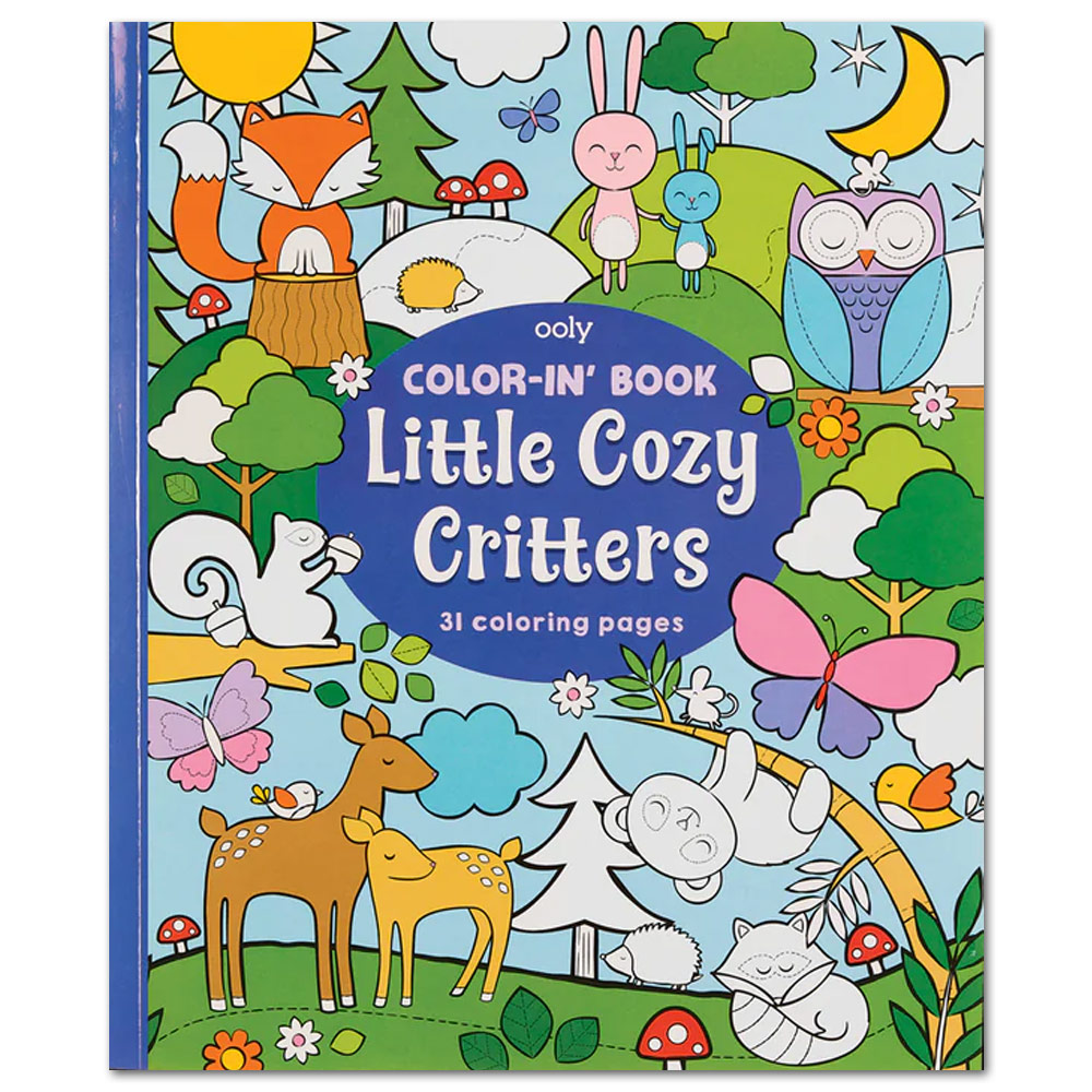 OOLY Color-In' Book Coloring Book: Little Cozy Critters