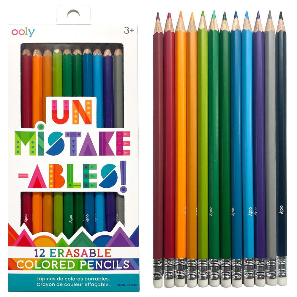 OOLY Unmistakeables Erasable Colored Pencil 12 Set