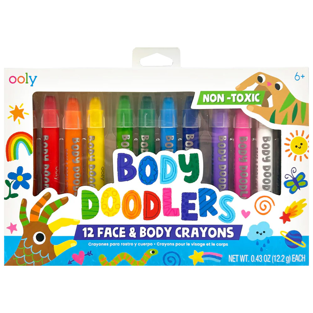 OOLY Body Doodlers Face & Body Crayon 12 Set