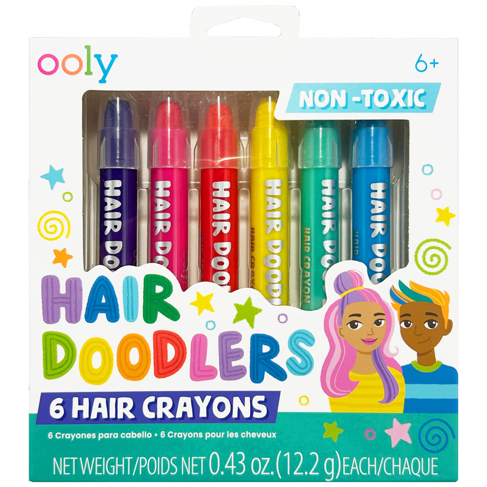 OOLY Hair Doodlers Hair Crayons 6 Set