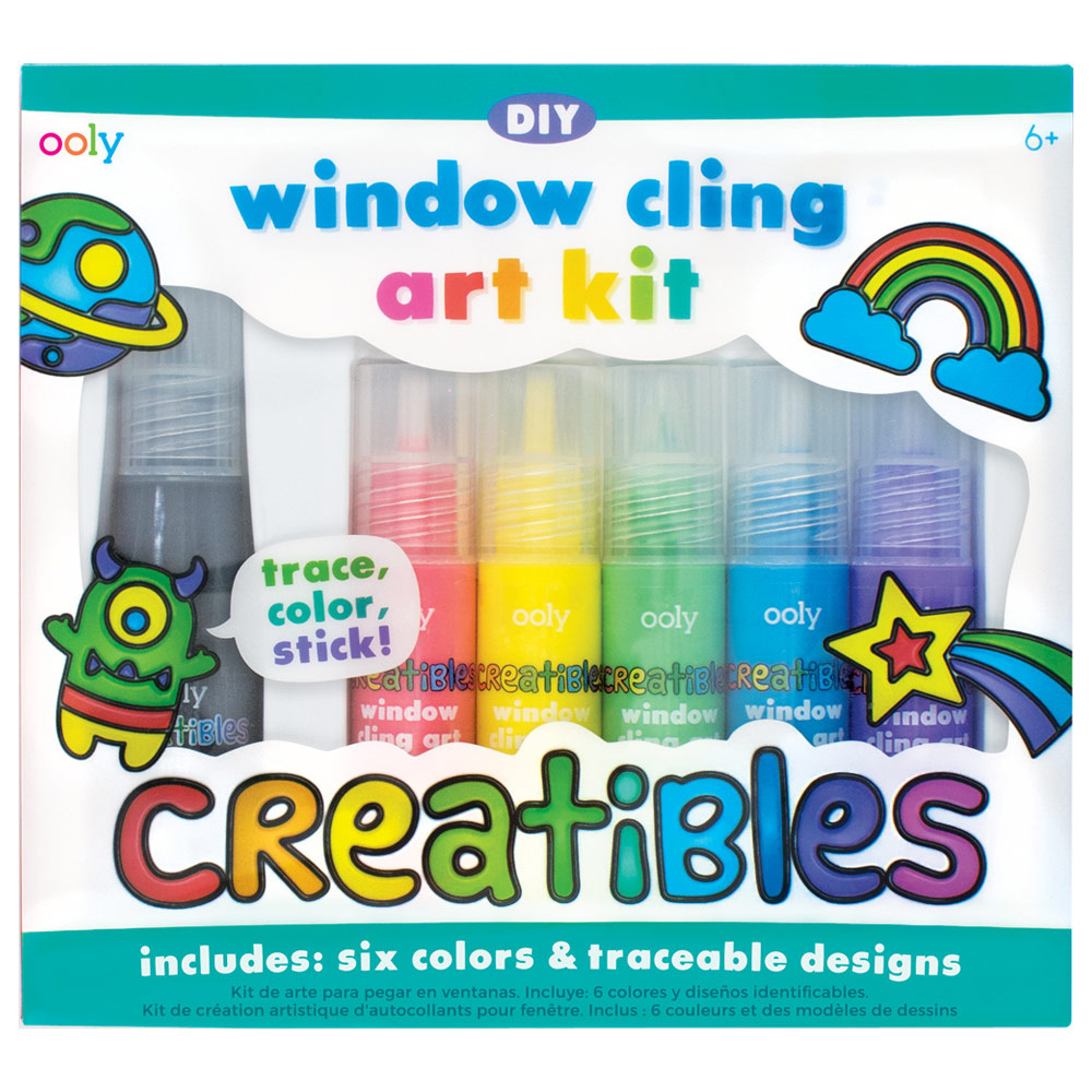 OOLY Creatibles DIY Window Cling Art Kit 6 Set