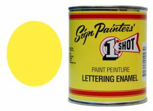 1 Shot Lettering Enamel 4oz - Primarose Yellow