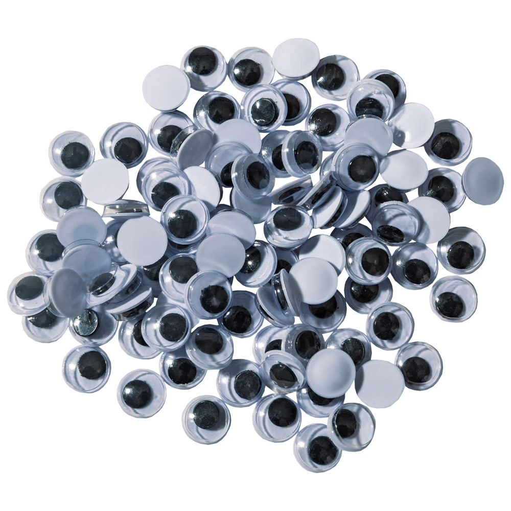 Creativity Street Wiggle Eyes 7mm 100 Pack Black