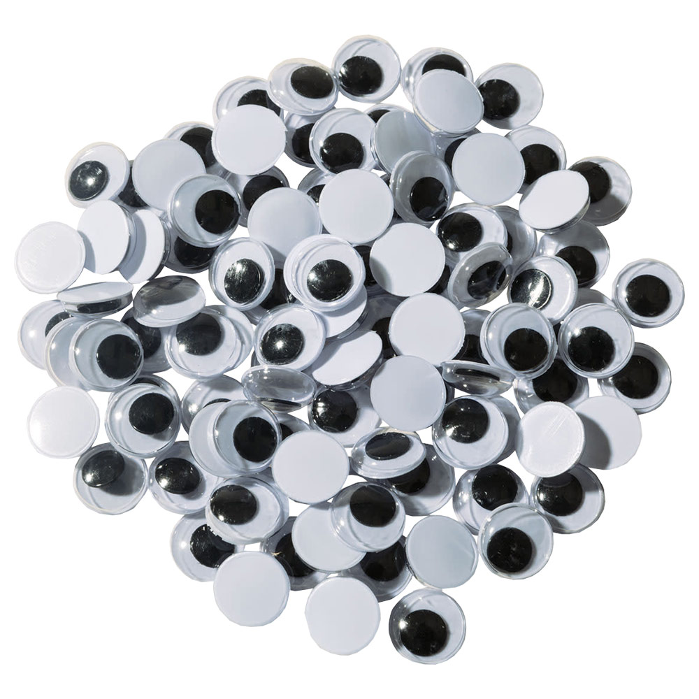 Creativity Street Wiggle Eyes 10mm 100 Pack Black