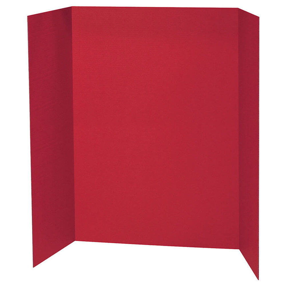 Pacon Presentation Board Single Wall 48"x36" Red