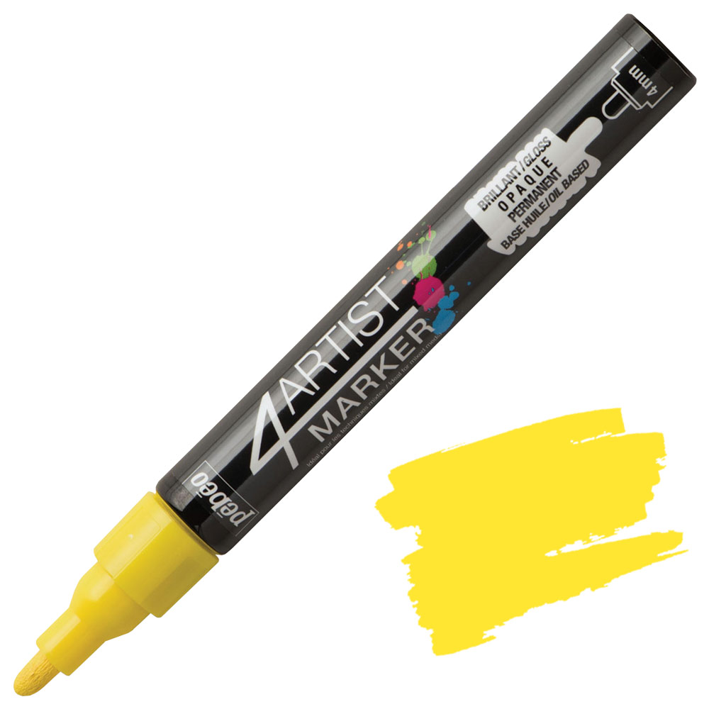 Pebeo 4Artist Oil Paint Marker 4mm Yellow