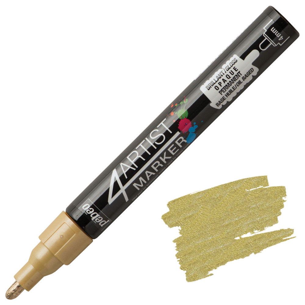 Pebeo 4Artist Oil Paint Marker 4mm Gold