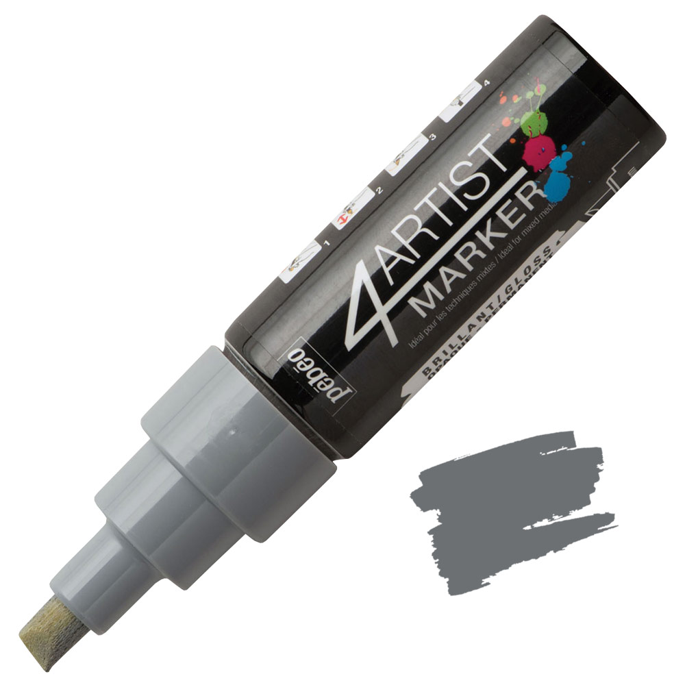 Pebeo 4Artist Oil Paint Marker 8mm Grey