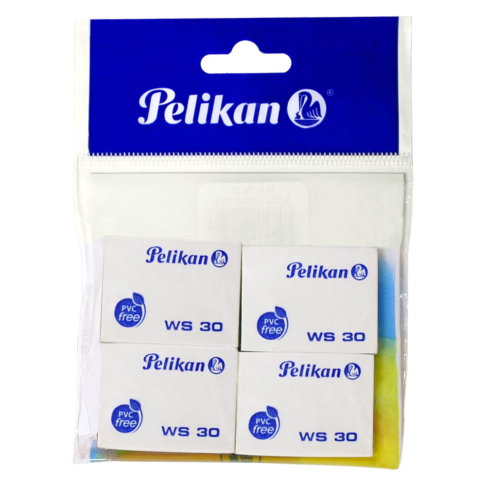 Pelikan WS 30 Eraser 4 Pack White