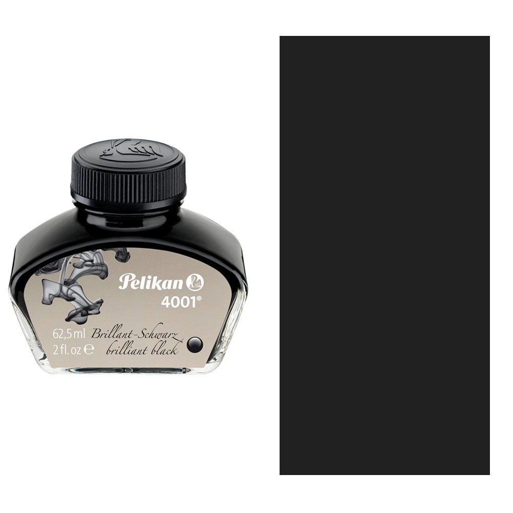 Pelikan 4001 Fountain Pen Ink 2oz Brilliant Black