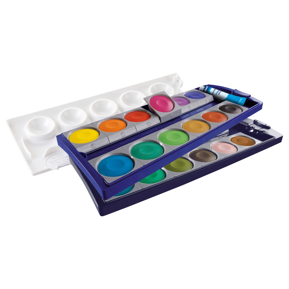 Aqualle-Malkasten 735K/24 Opaque Watercolor 24 Set