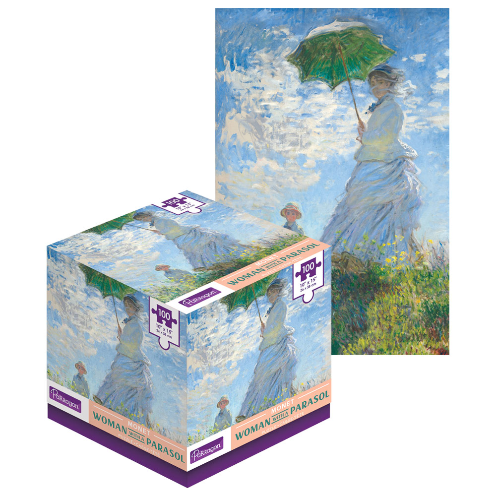 Parragon Puzzle 100 Piece Monet Woman with a Parasol