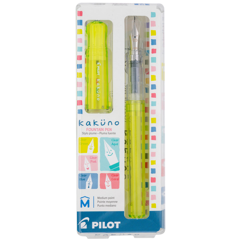 Pilot Kakuno Fountain Pen Medium Translucent Green