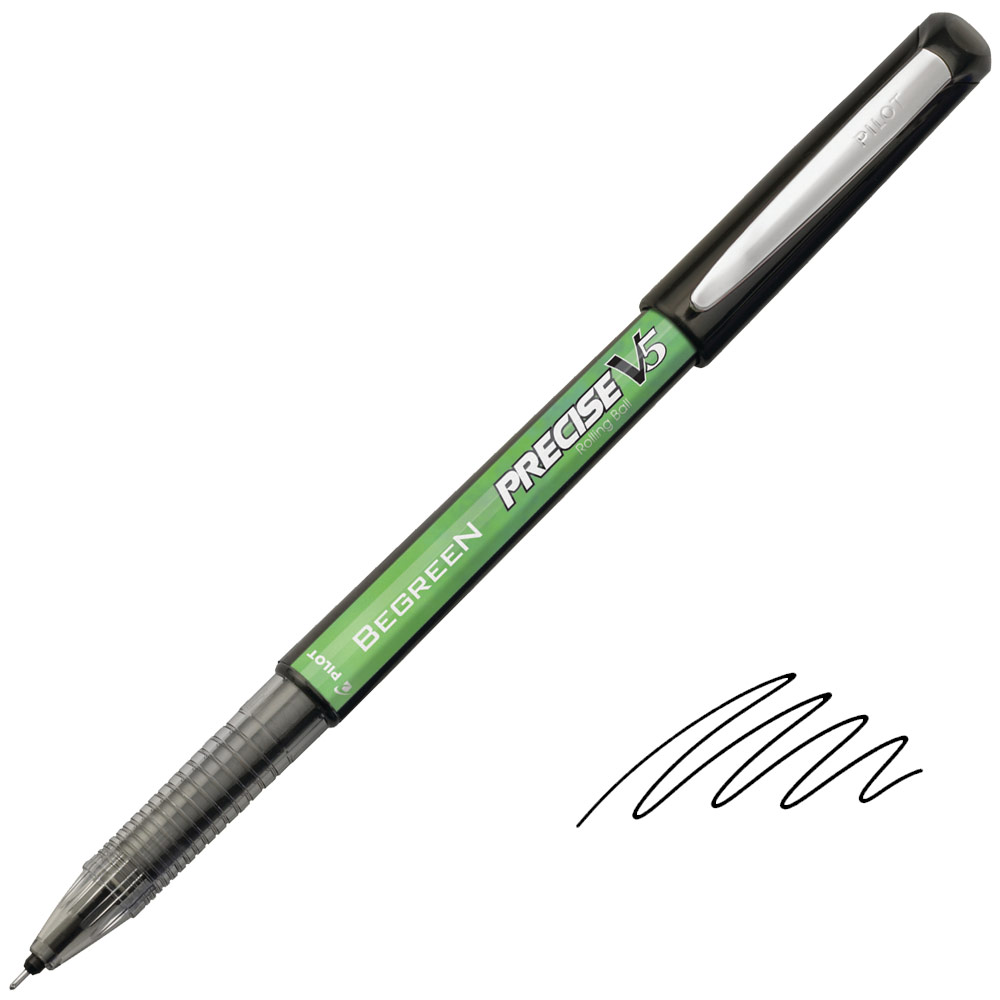 Pilot BeGreen Precise V5 Premium Rollerball Pen 0.5mm Black