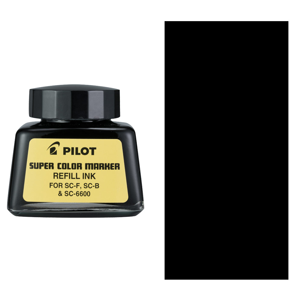 Pilot Super Color Permanent Marker Ink Refill 30ml Black