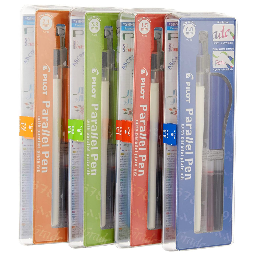 Pilot Parallel Calligraphy Pen 4 Pack Assorted