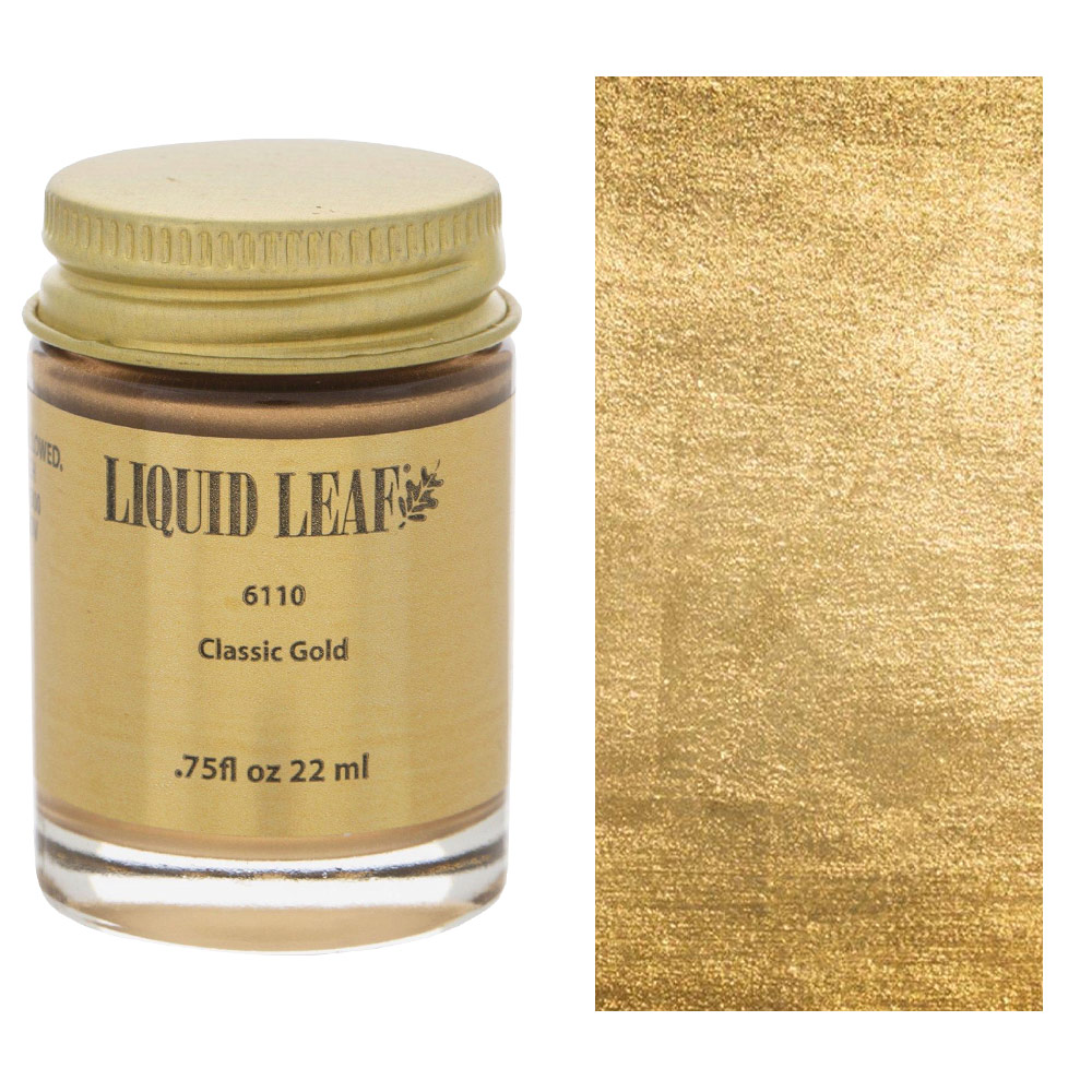 Plaid Liquid Leaf Paint 3/4oz Classic Gold