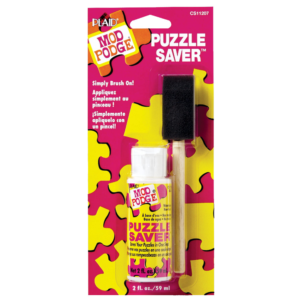 Plaid Mod Podge Puzzle Saver 2oz