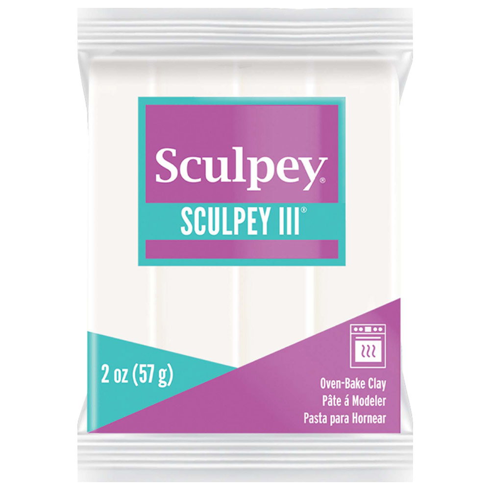 Sculpey Sculpey III Oven-Bake Polymer Clay 2oz White 001