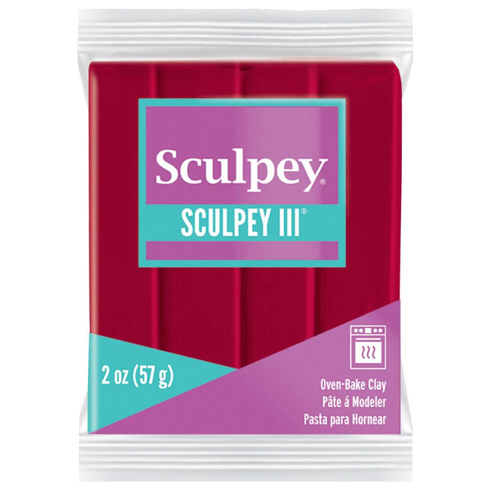 Sculpey Sculpey III Oven-Bake Polymer Clay 2oz Red 083