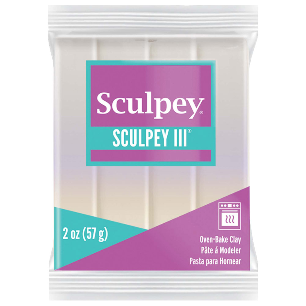 Sculpey Sculpey III Oven-Bake Polymer Clay 2oz Pearl 1101