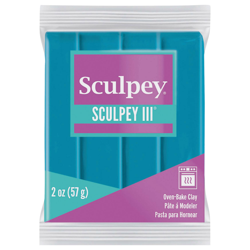 Sculpey Sculpey III Oven-Bake Polymer Clay 2oz Teal 1139